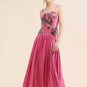 Hutch Pink and Black Maxi Dress
